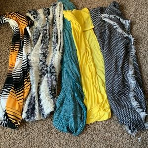 Five Infinity Scarves